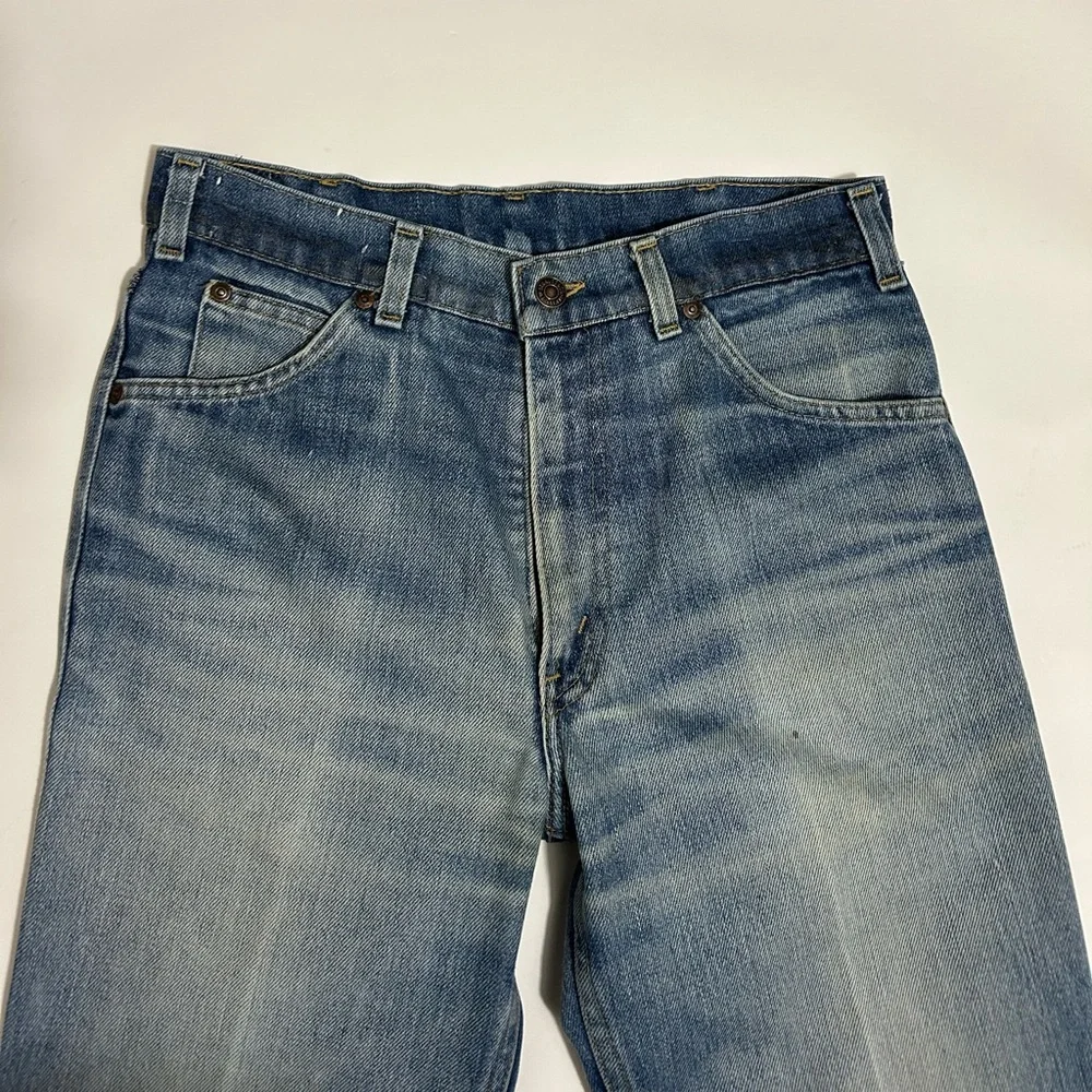 Rare Vintage Levi’s 70s Women’s Mom  Orange Label Movin On’ Jeans 28x28 - Picture 4 of 16